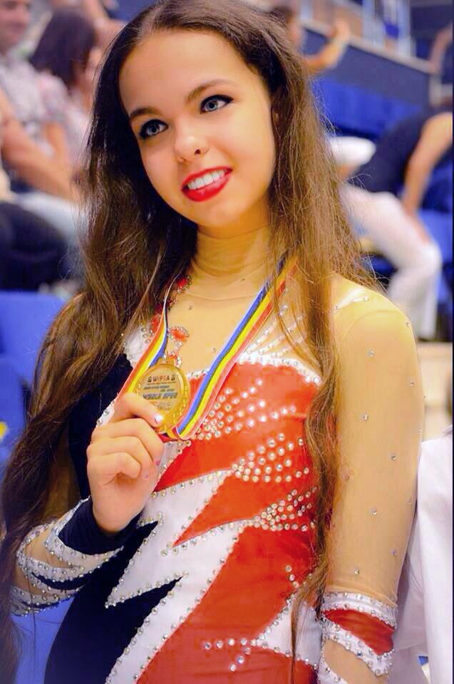 Sabrina a castigat numeroase medalii la patinaj artistic