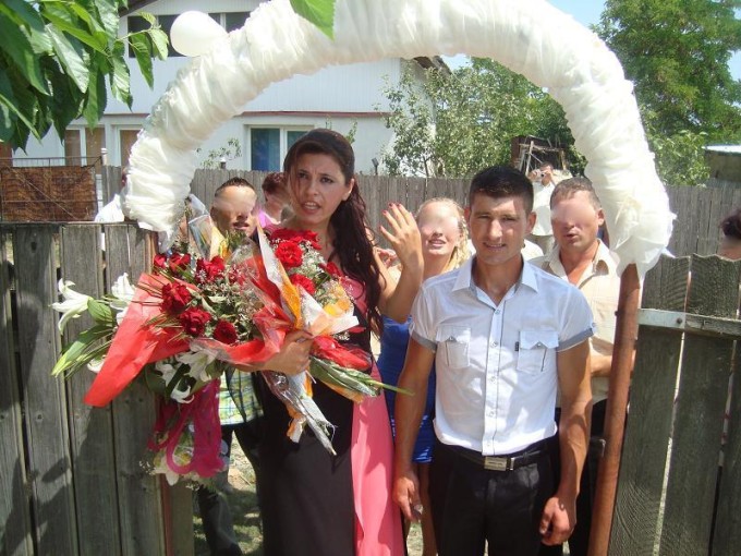 Oana si Gabriel in ziua nuntii lor