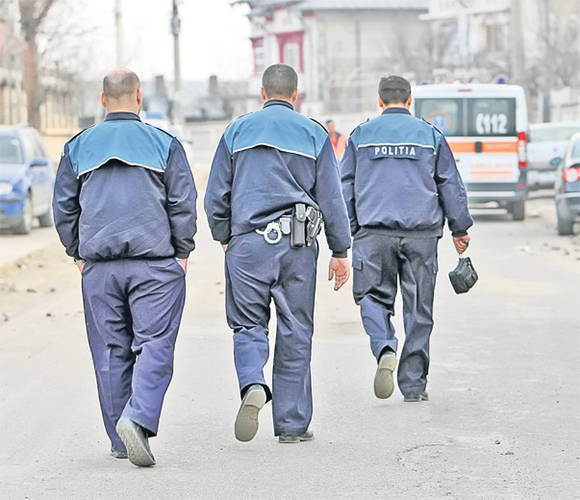 Politistii au fost primii care au sosit la fata locului