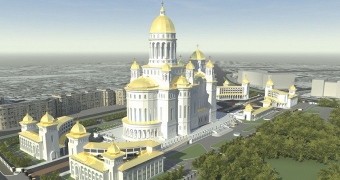 Lucrarile la Catedrala Neamului au inceput in forta din anul 2011