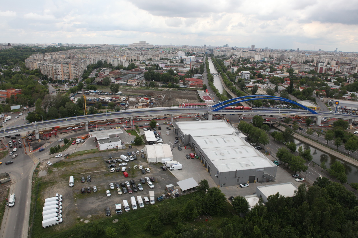 Pasajul Mihai Bravu vazut de sus