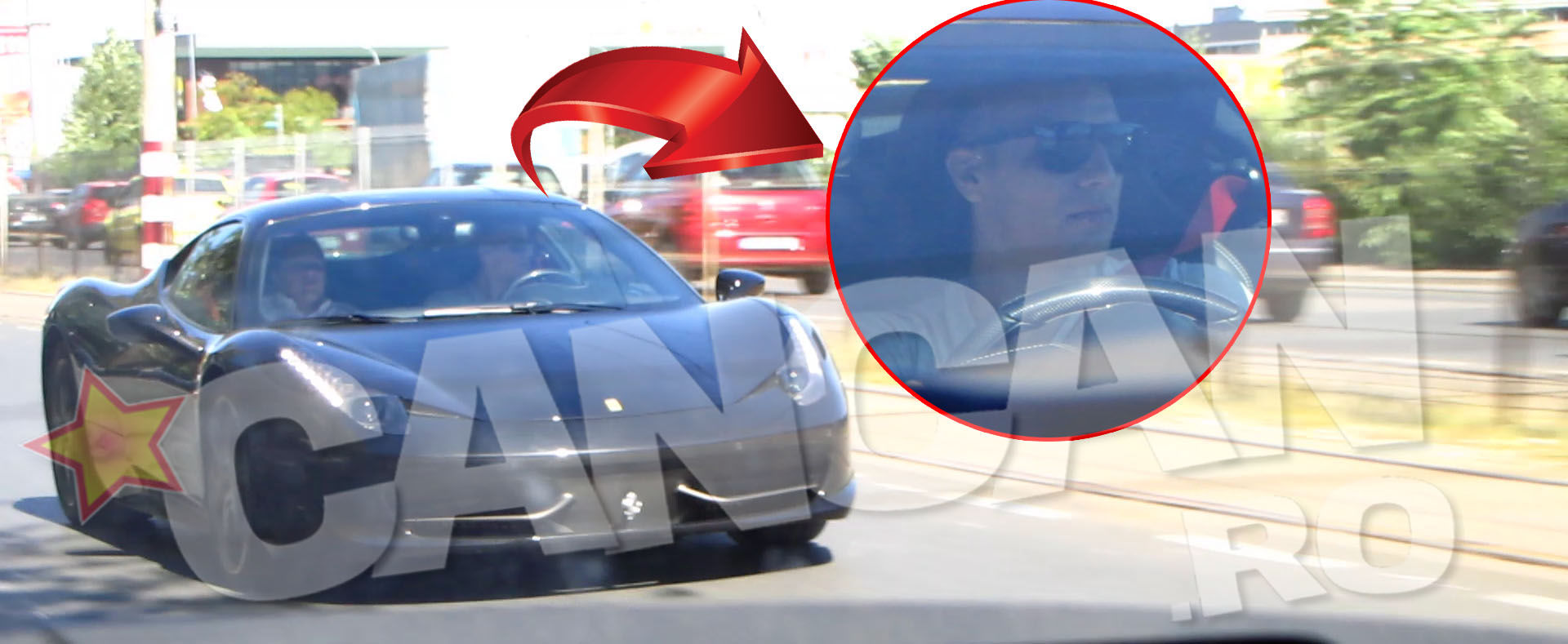 Tucudean face senzatie pe strazile din Bucuresti cu un Ferrari de 250.000 de euro