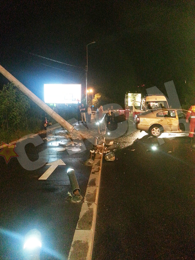 Soferul a scapat doar cu rani usoare