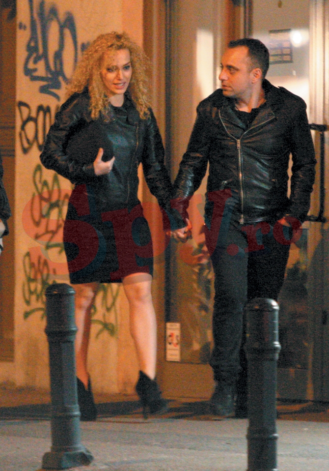 Alexia si iubitul sau regizorul Alex, la 3.00 dimineata cand au iesit din club