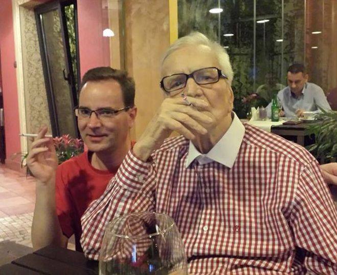 Maestrul Radu Beligan alaturi de fiul sau Alexandru
