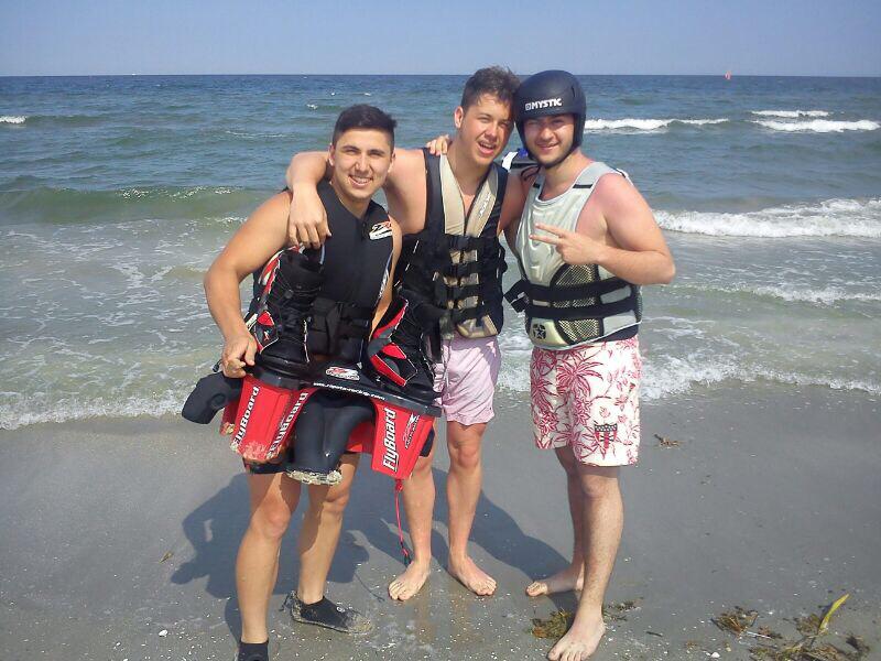 Catalin a profitat din plin de weekendul petrecut la mare