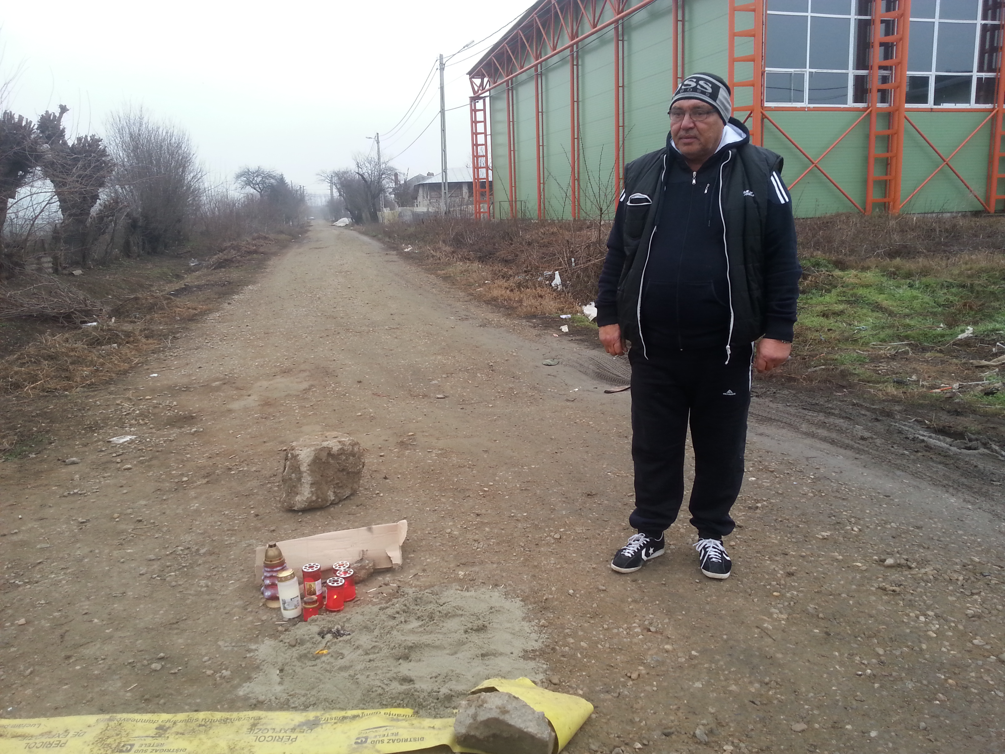 Gabonu la locul accidentului