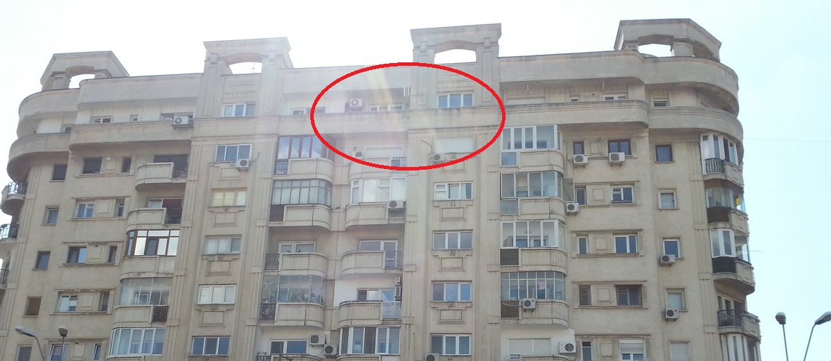 Locul unde a fost initial amplasat afisul