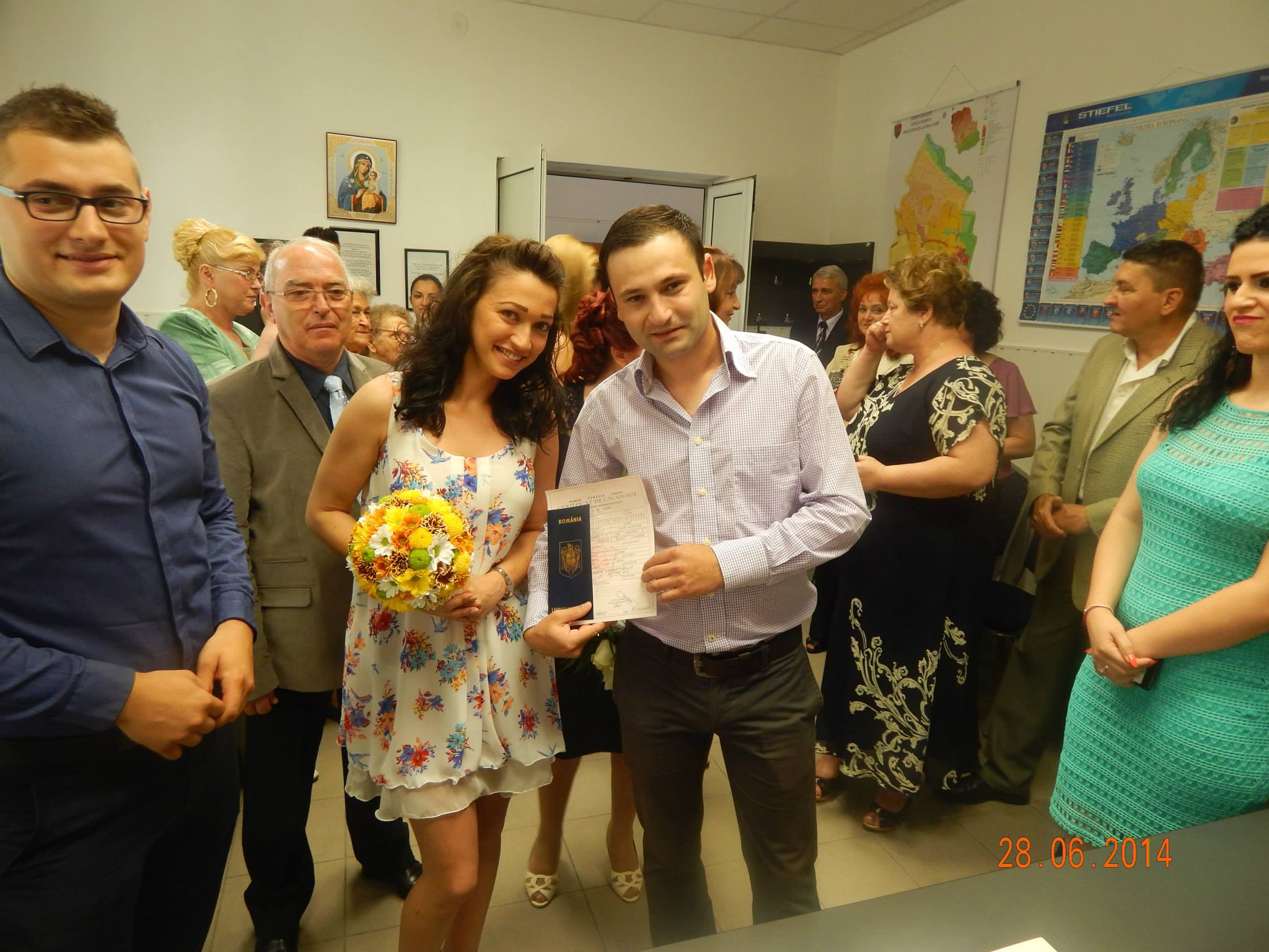 Corina nu a putut fi alaturi de fratele ei