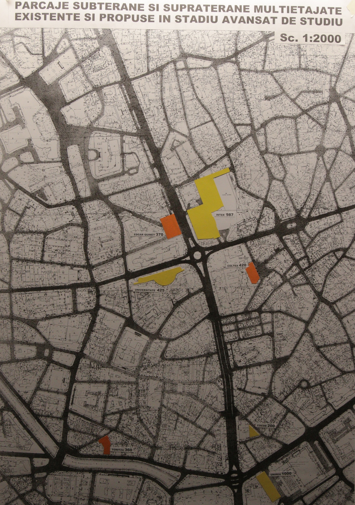 Parcarile din centrul Capitalei, cele existente si care urmeaza a fi construite