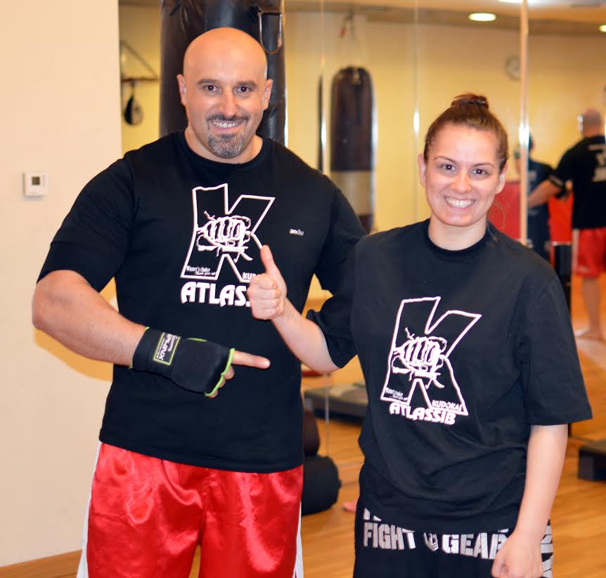 Alice Ardelean, poreclita Xena de Romania, alaturi de antrenorul ei Mihai