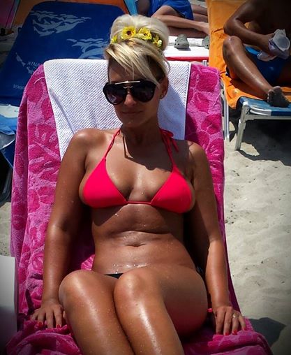 Maria a facut senzatie pe o plaja din Grecia