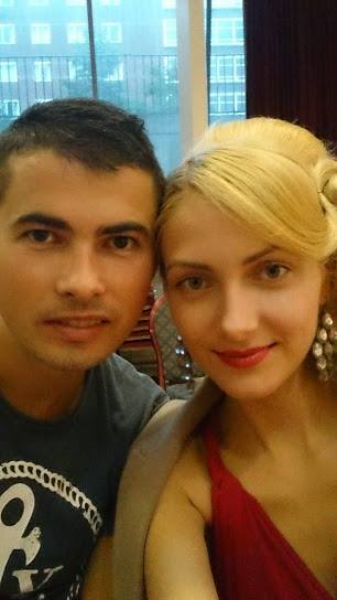 Amalia si Marian inainte de concertul caritabil