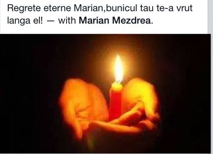 Marian si-a dat ultima suflare in aceeasi zi ca si bunicul sau, care a murit in urma cu un an