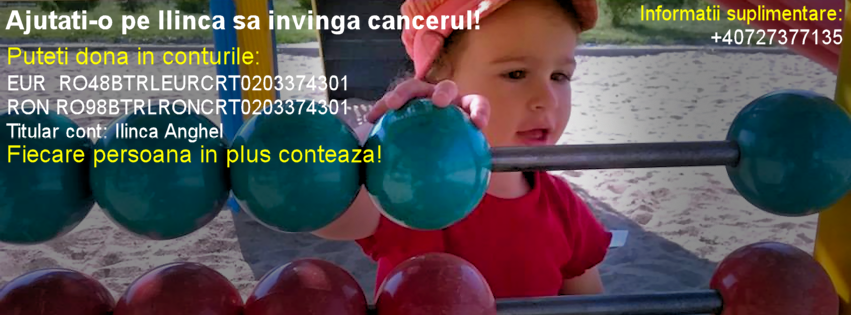 Ilinca are doar un an si zece luni, iar trupul ei firav se lupta cu o boala pe care nici nu o poate pronunta