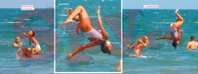 Dansatoarea se urca la propriu in capul iubitului sau