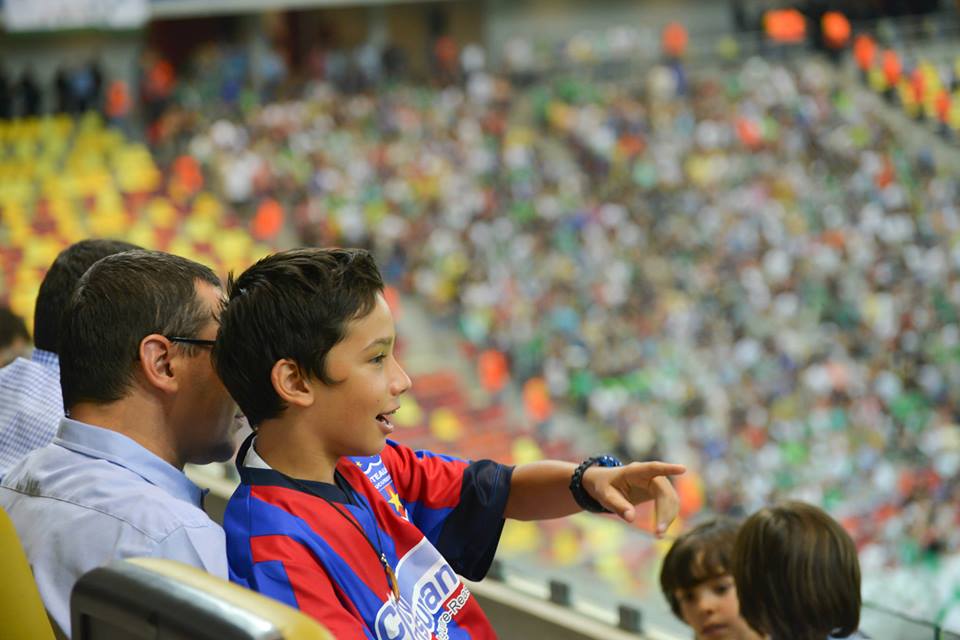 Victor Ponta, alaturi de fiul lui, Andrei