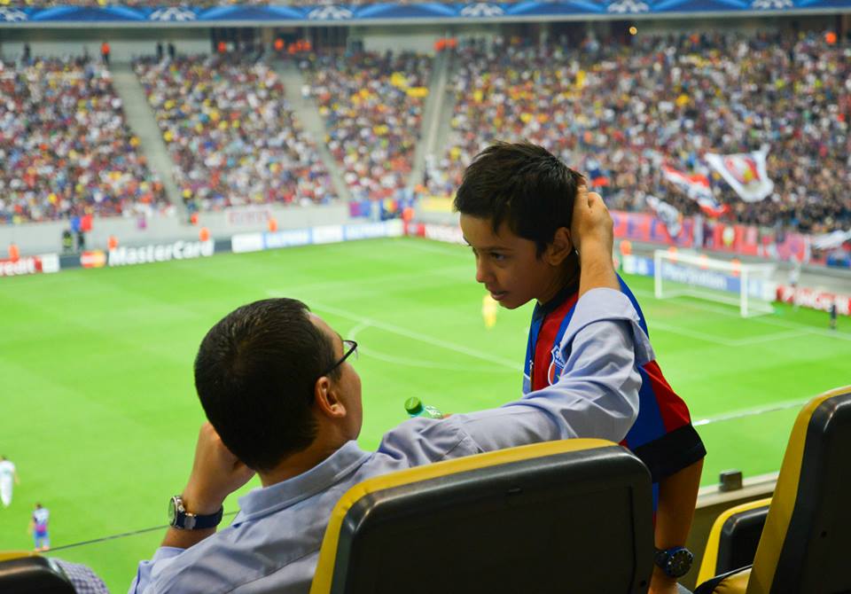 Victor Ponta, un tata mandru de baiatul sau