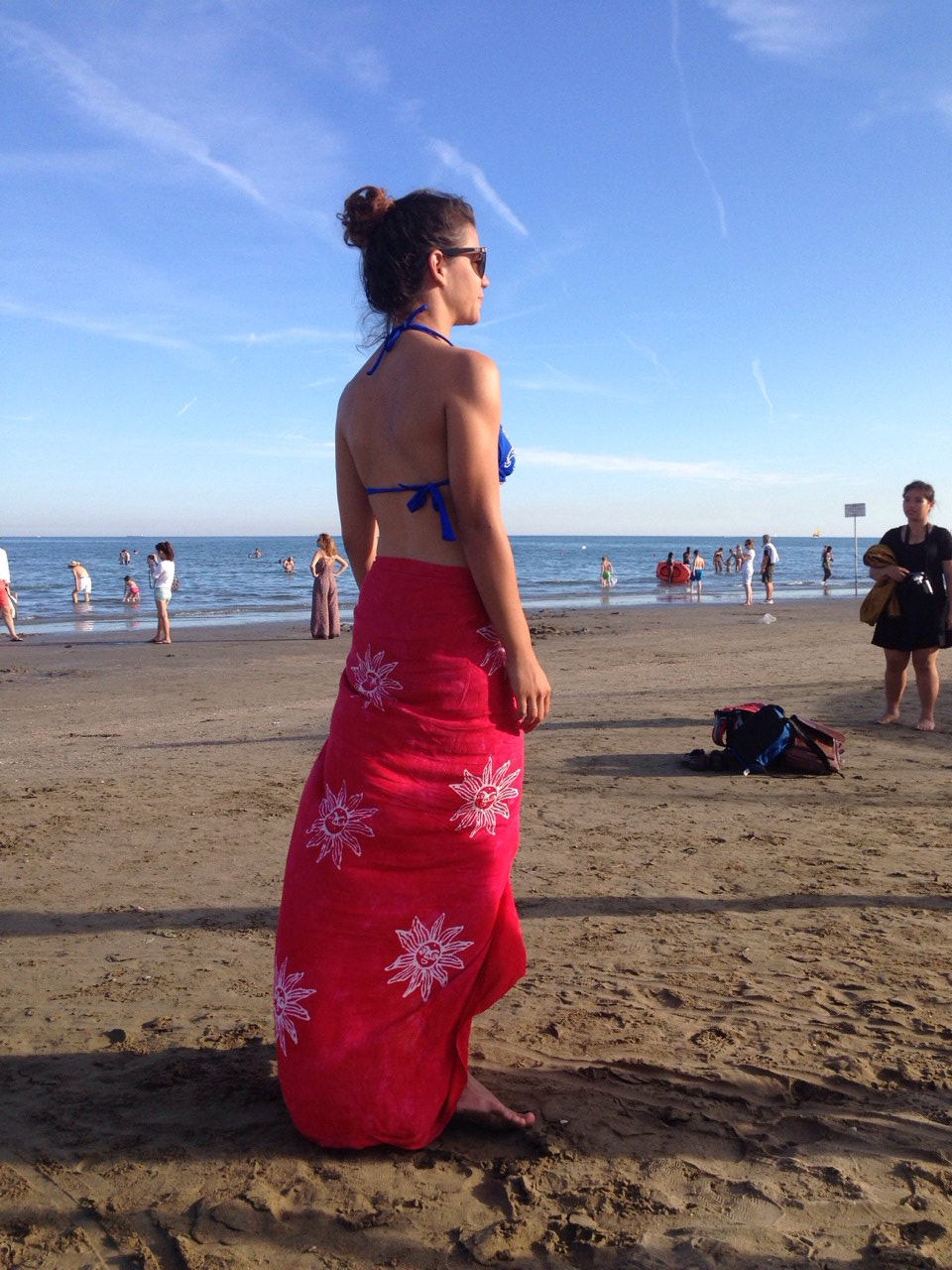 Ada a ramas de cinci zile fara bagaje in Italia, iar primul lucru pe care l-a cumparat a fost costumul de baie