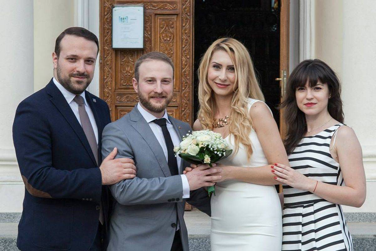 Andrei si Alberta, alaturi de nasul lor, Andrei Tardea