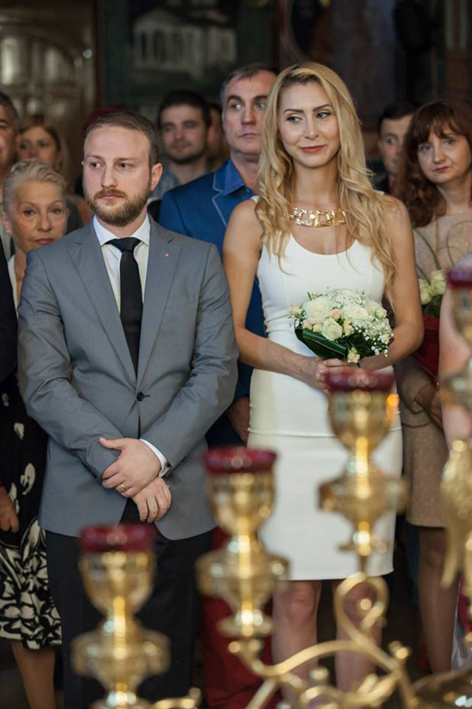 Andrei Tinu a fost emotionat la nunta