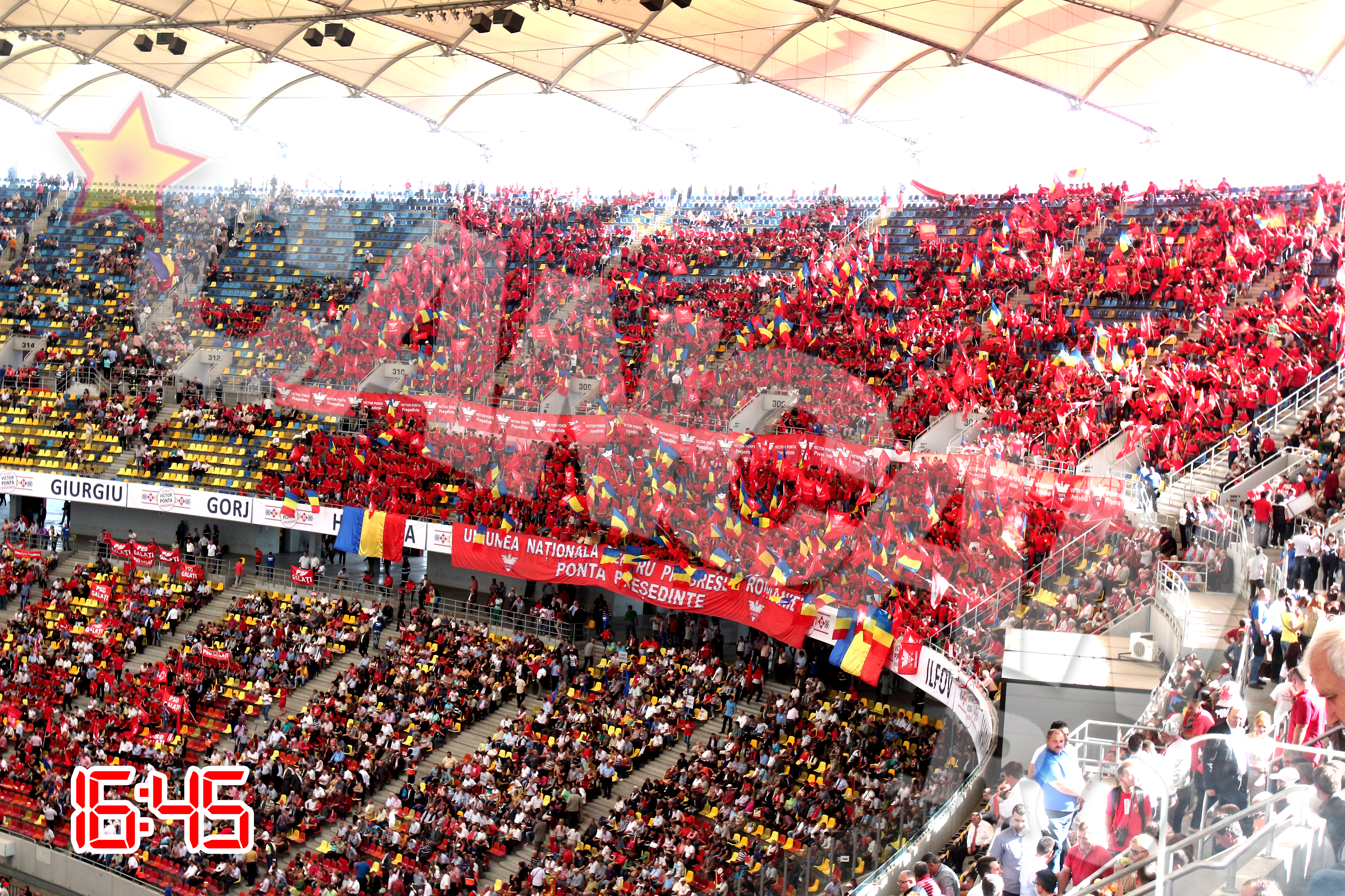 National Arena a devenit neincapator pentru miile de romani veniti sa il sustina pe Victor Ponta