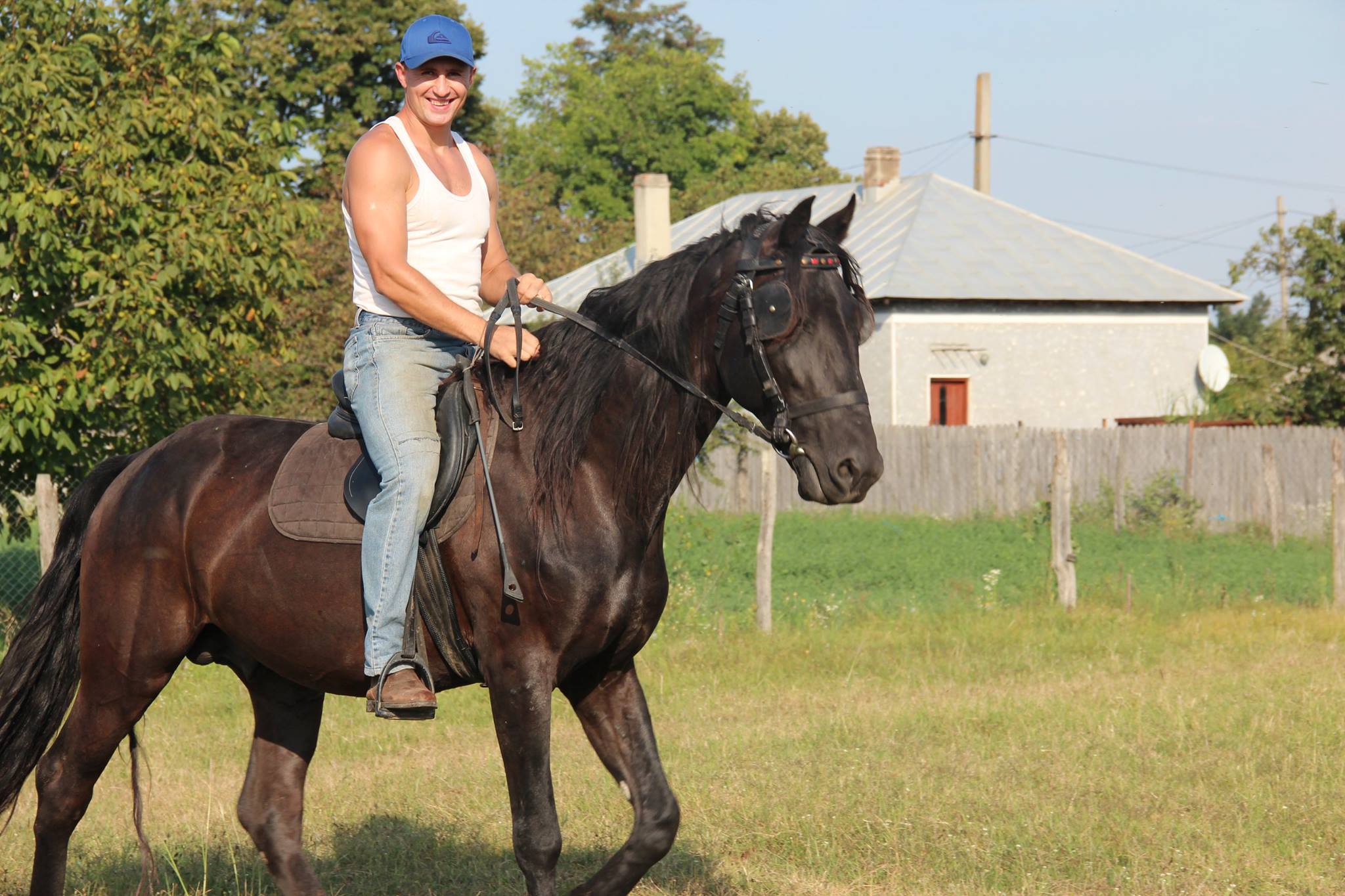 Iulian Stroe e foarte apropiat de animalele sale