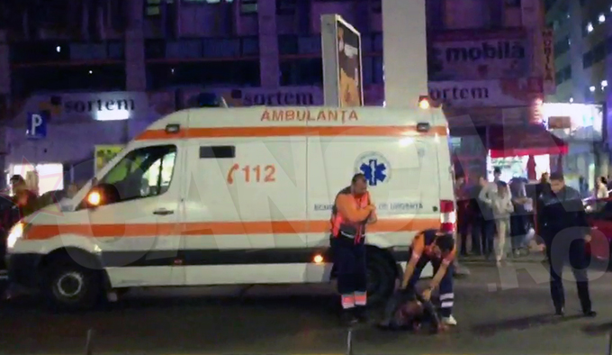 Un pieton care a traversat neregulamentar a fost izbit in plin