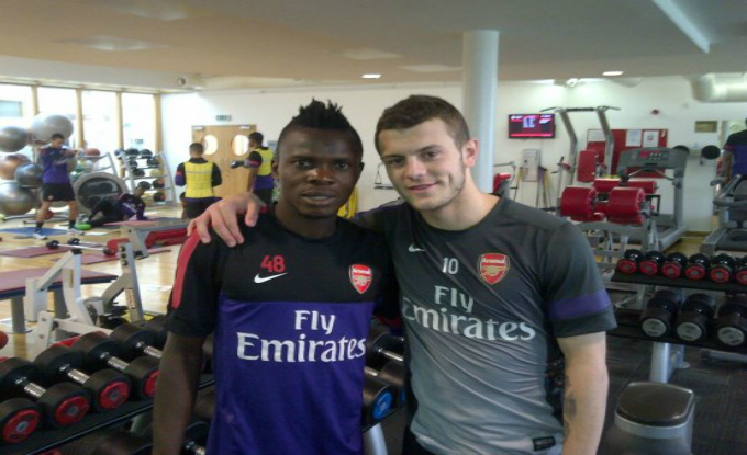 Dovada ca Onduku a trecut pe la Arsenal. Nigerianul s-a fotografiat cu Wilshere, elevul lui Wenger
