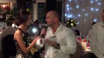 Luptatorul a fost extrem de emotionat la nunta sa