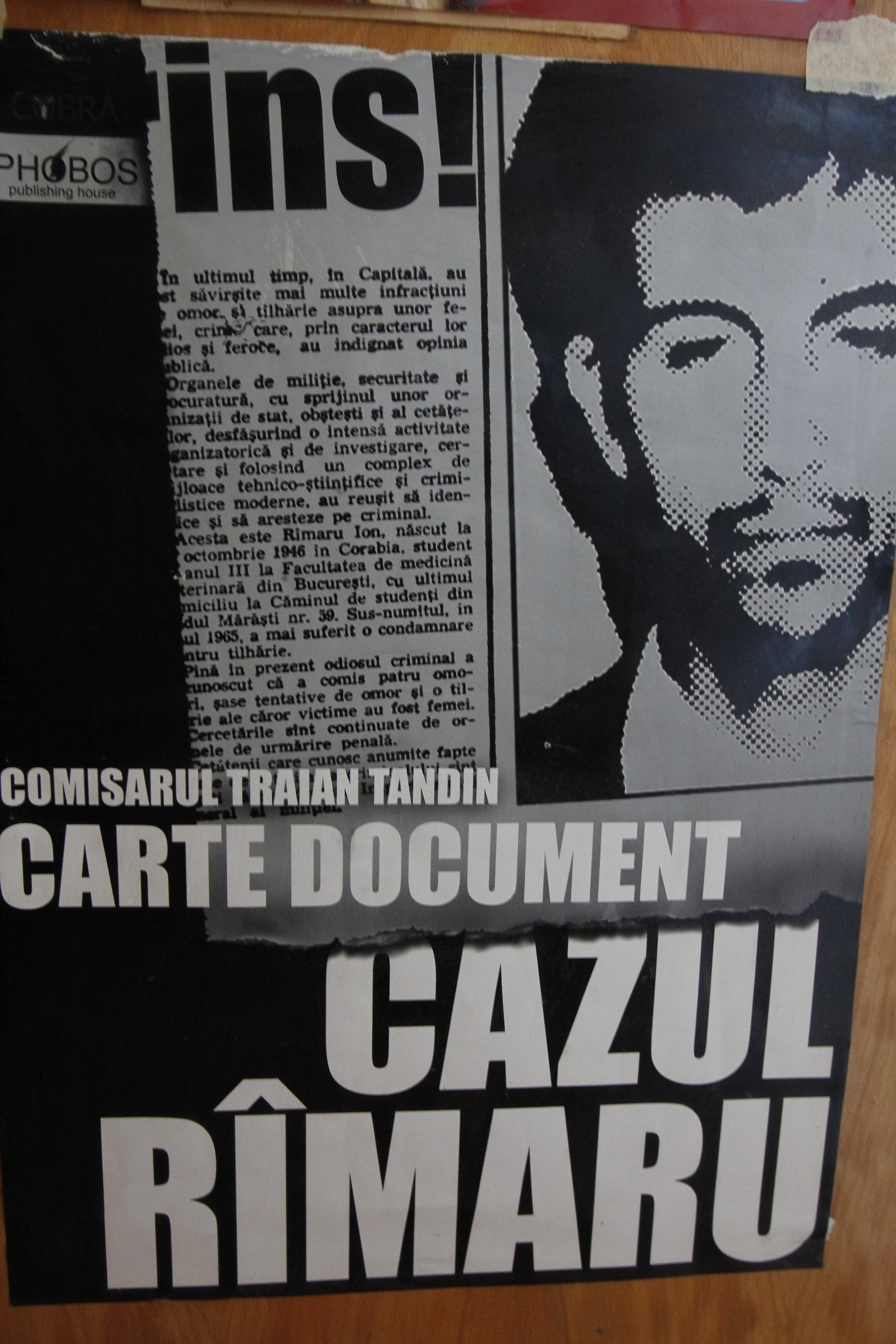 Fostul comisar Traian Tandin a scris o carte despre Ion Ramaru