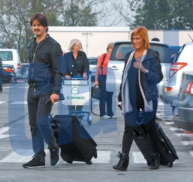 Mihai Petre alaturi de fosta sa antrenoare