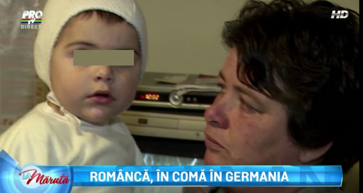 Mama Ioanei ii creste baietelul ramas in tara