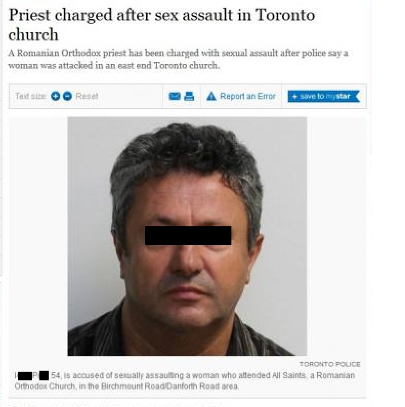Preotul roman este acuzat de hartuire sexuala