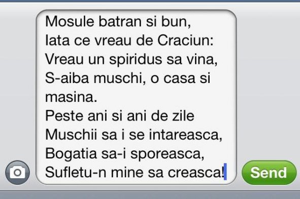 Mesajele haioase fac mai vesele Sarbatorile de iarna