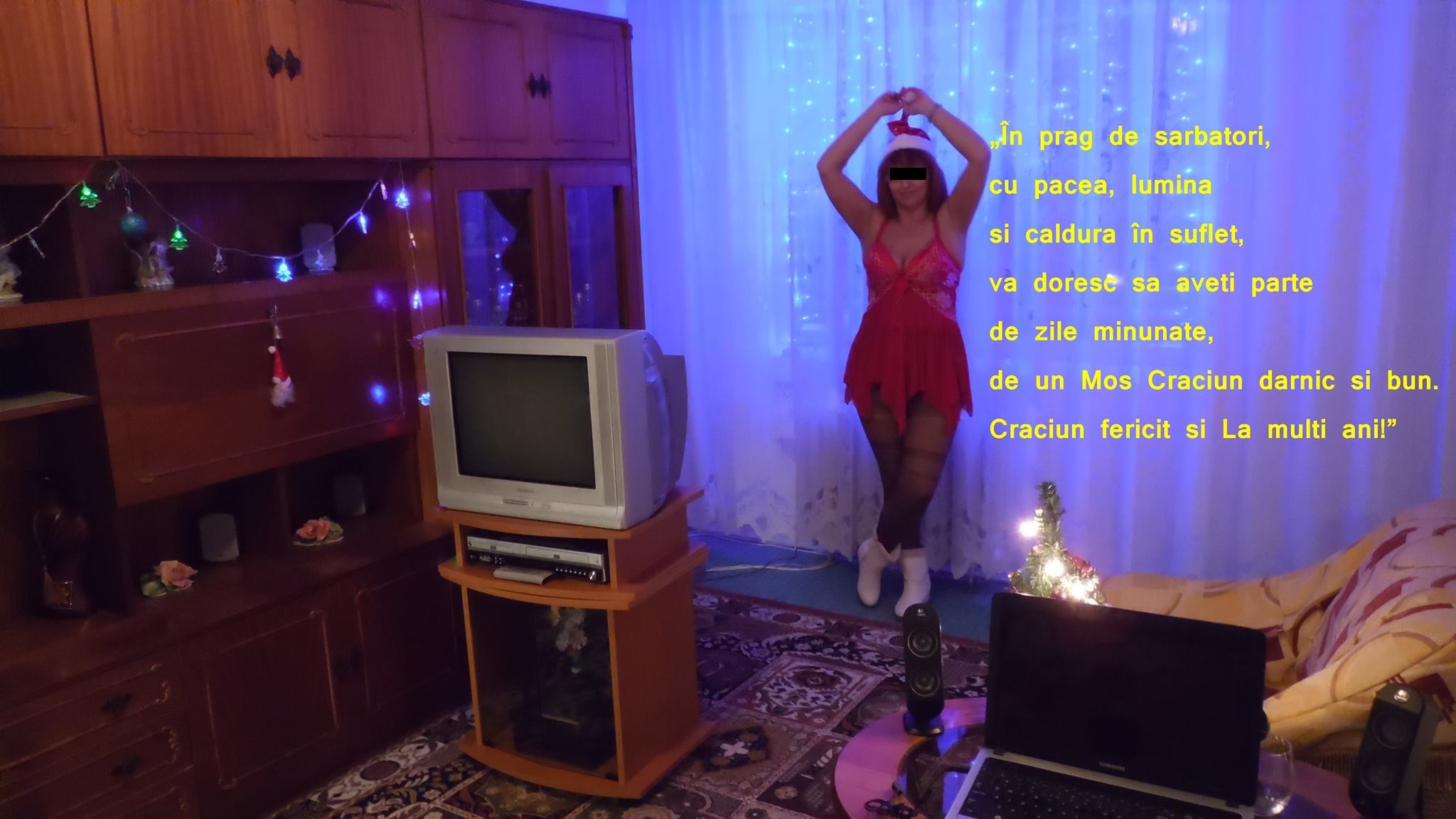 Sexy Olguta s-a lasat pozata de sotul ei