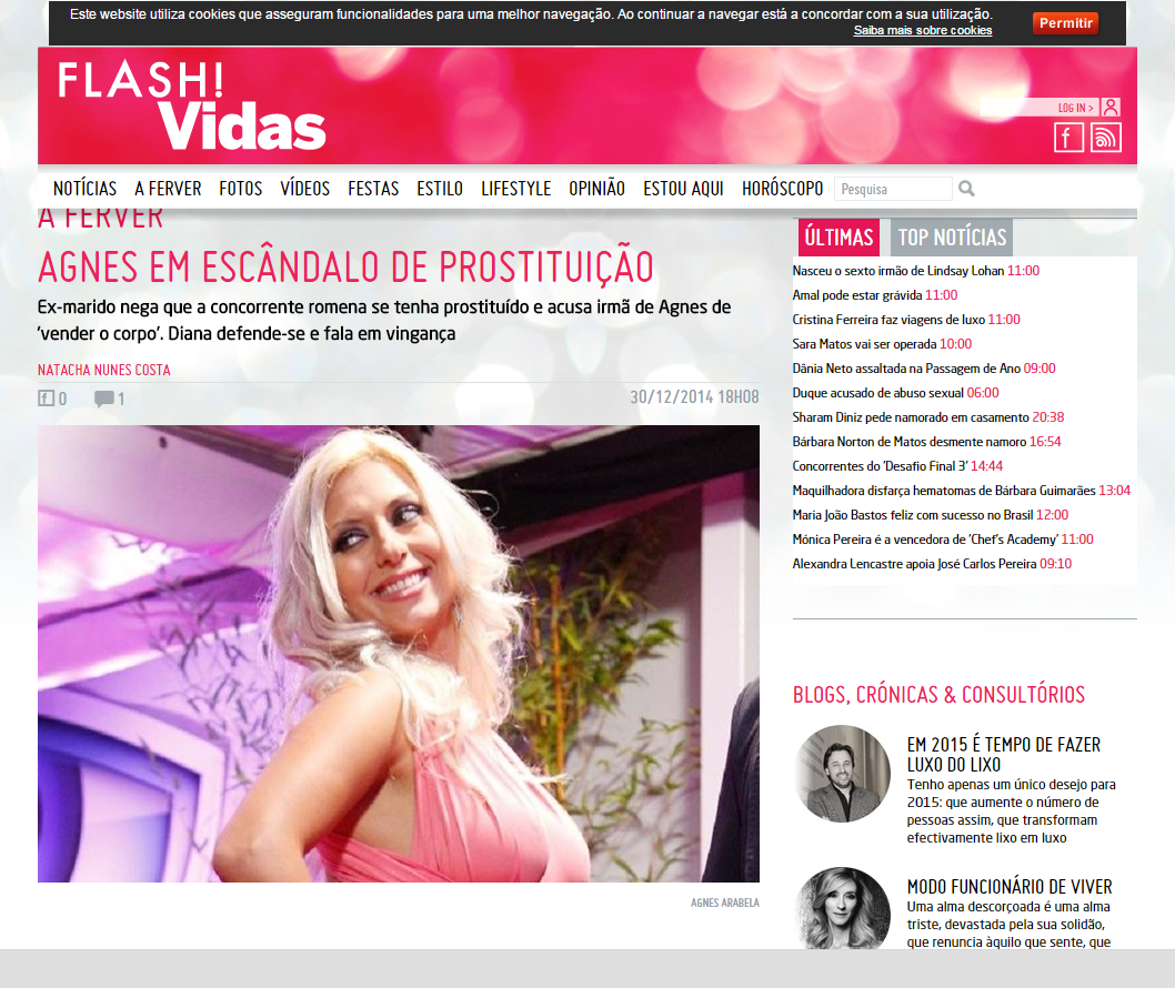 Agnes a fost acuzata de prostitutie