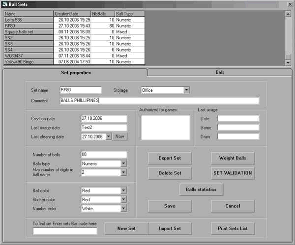Fiecare bila apare in calculatorul conectat la suflanta