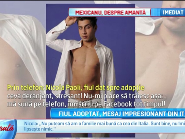 Copilul adoptata la 1 an si 8 luni se numeste acum Nicola