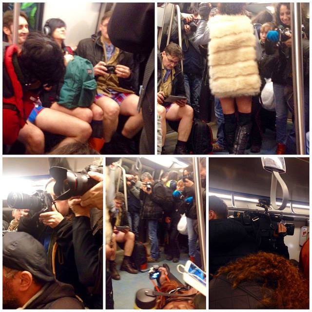 Fara pantaloni la metrou