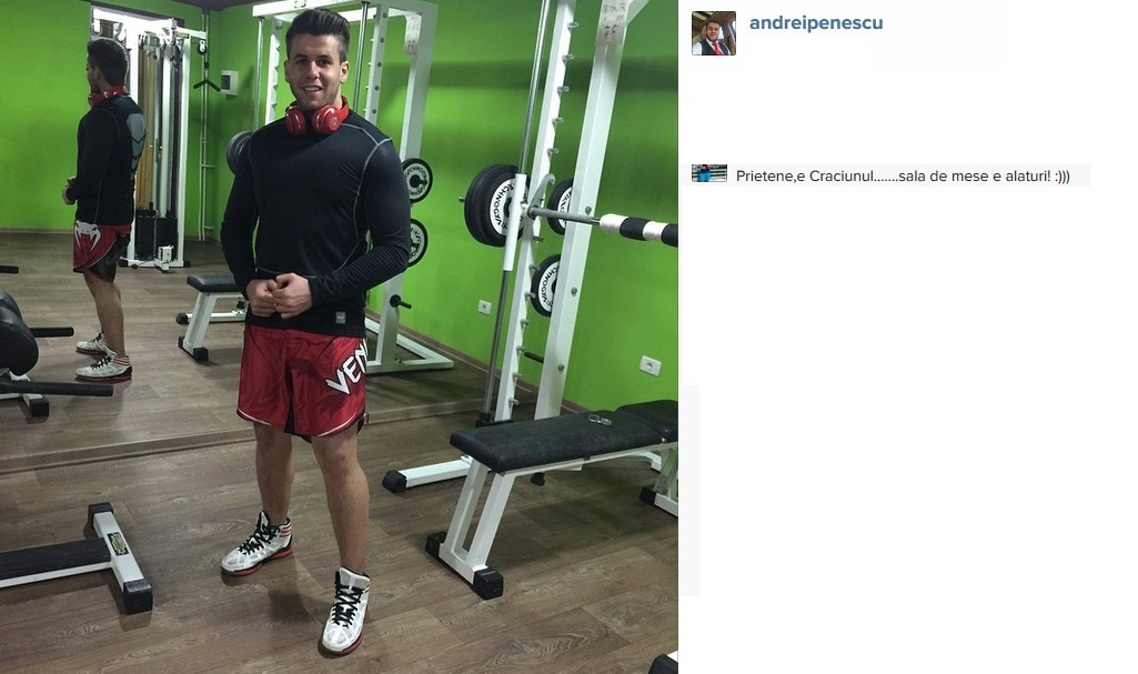 Andrei a mers chiar si in ziua de Craciun la sala