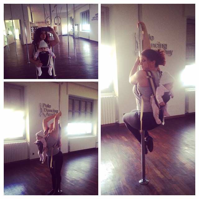 Madalina nu a putu sta departe de bara