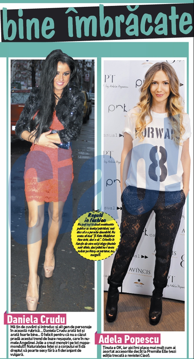 Daniela Crudu a ajuns la bine imbracate