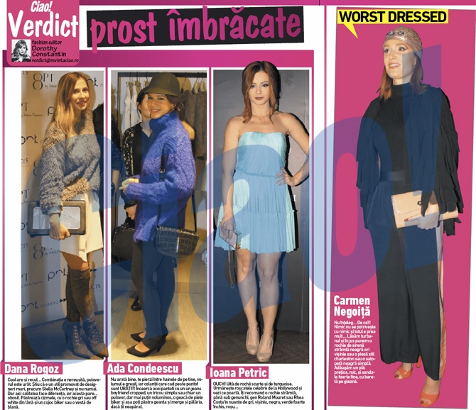 Rubrica prost imbracate