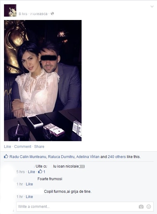 Un fan a facut misto de Pamfile pe pagina ei personala de facebook