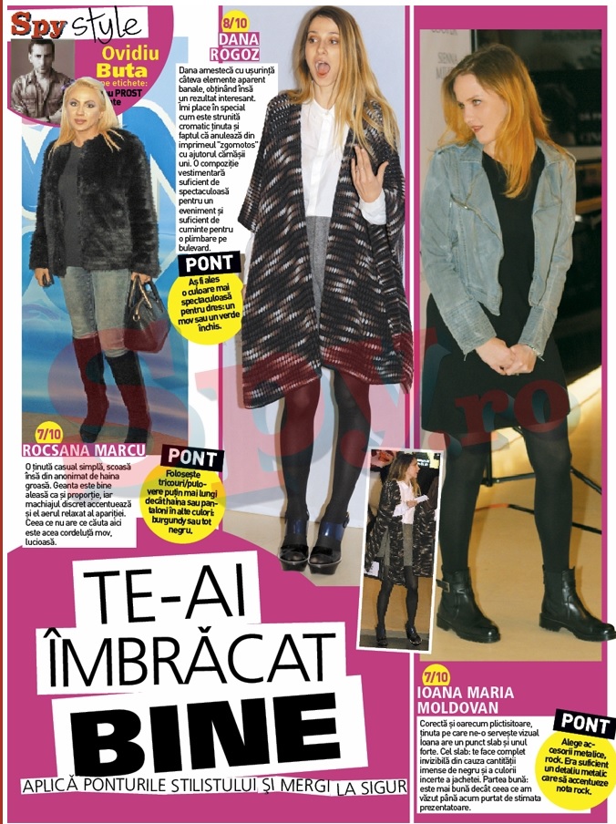 Rocsana Marcu si-a ales tinuta bine