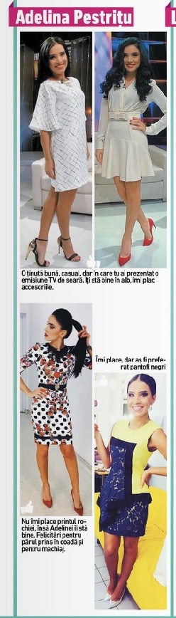 Adelina Pestritu a reusit sa impresioneze prin o tinuta simpla