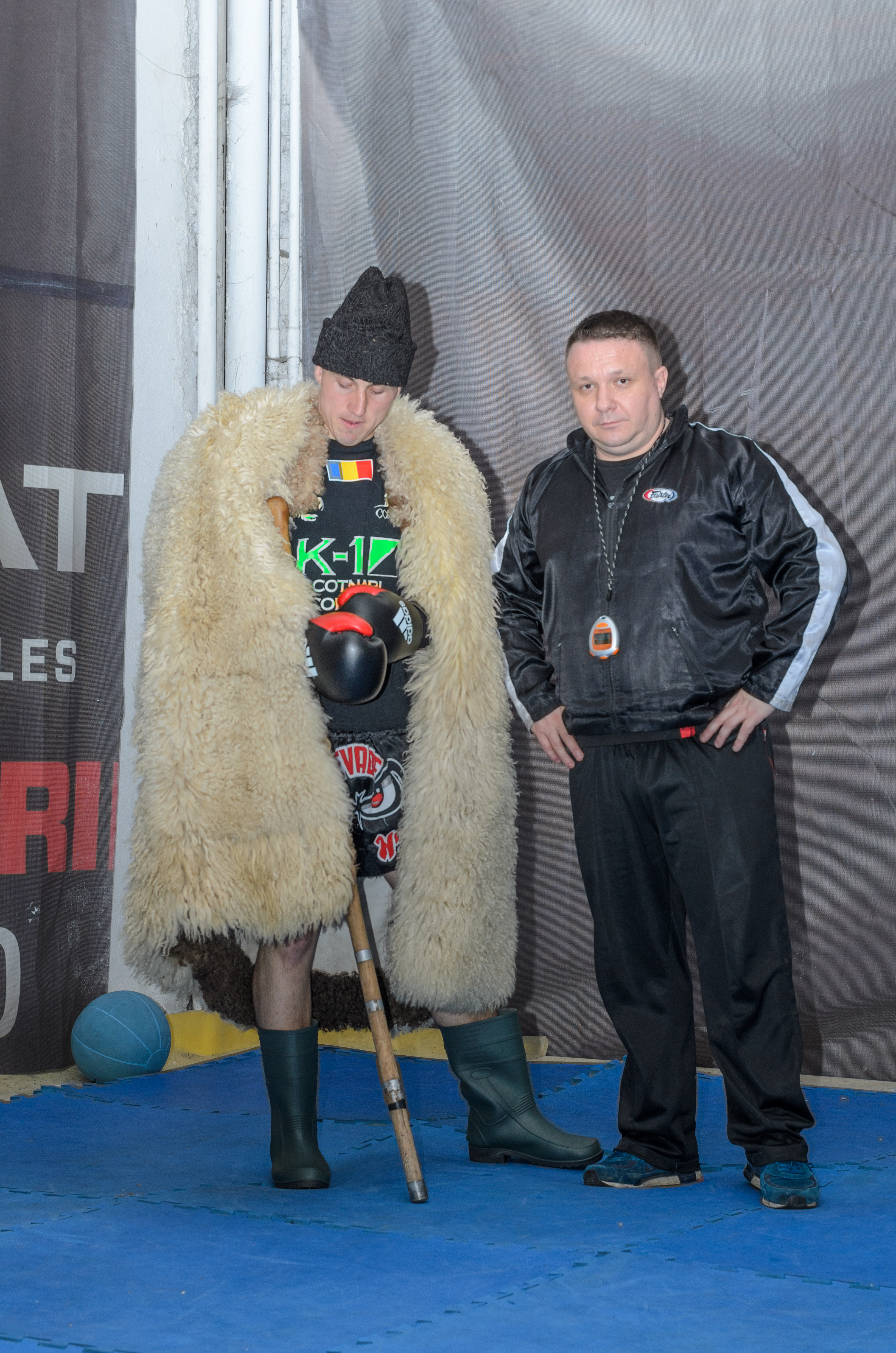 Bogdan alaturi de antrenorul sau