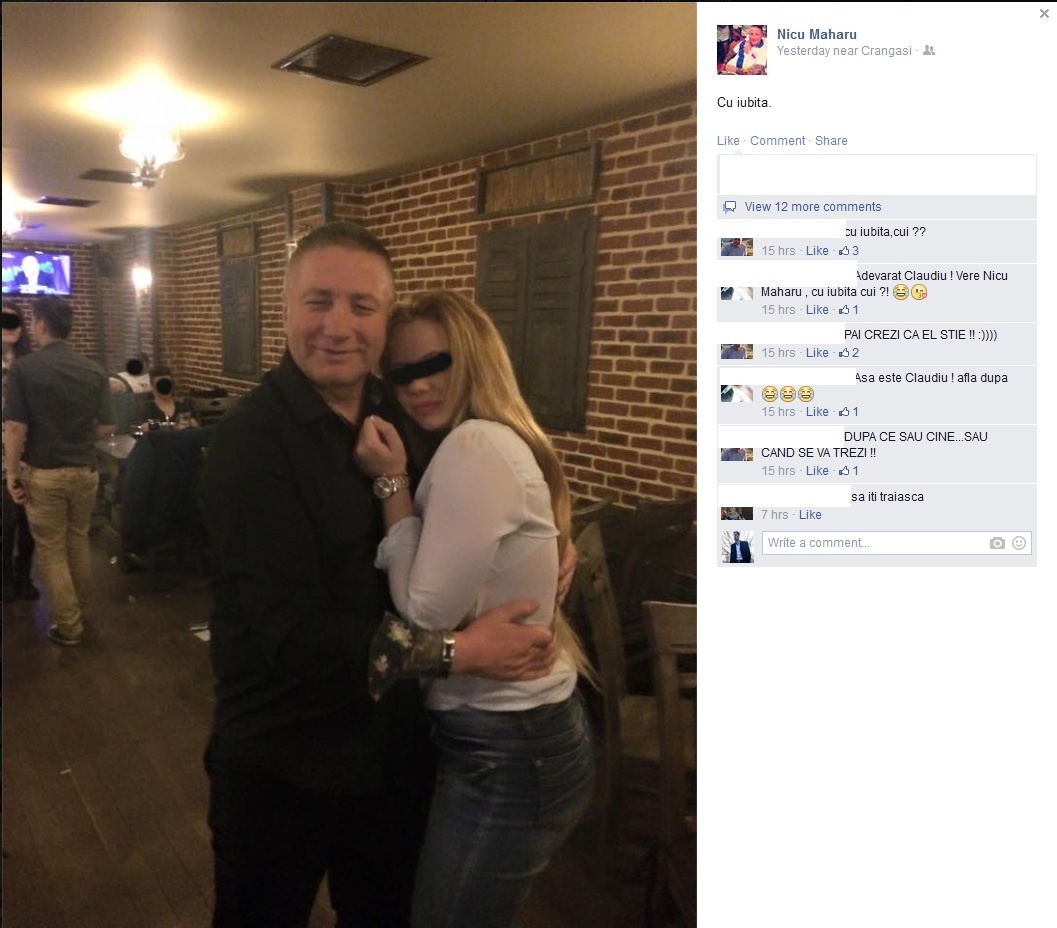 Maharu a fost luat imediat la misto de prietenii sai