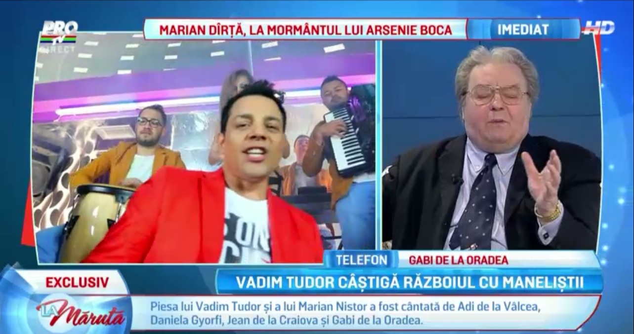 Vadim Tudor a castigat procesul cu manelistii